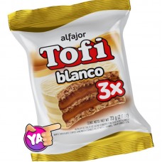 Alfajor Tofi Triple Blanco x73g. (9537)