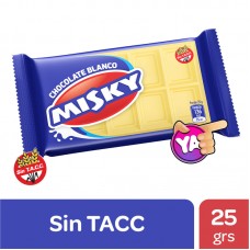 Chocolate Blanco sin TACC Misky x25g. (6129)